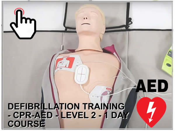 Defibrillation Training CPR-AED - Level 2 - 1 Day Training Course
