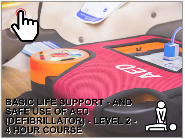 BASIC LIFE SUPPORT AND SAFE USE OF AED (DEFIBRILLATOR)- LEVEL 2 - 4 HOUR COURSE